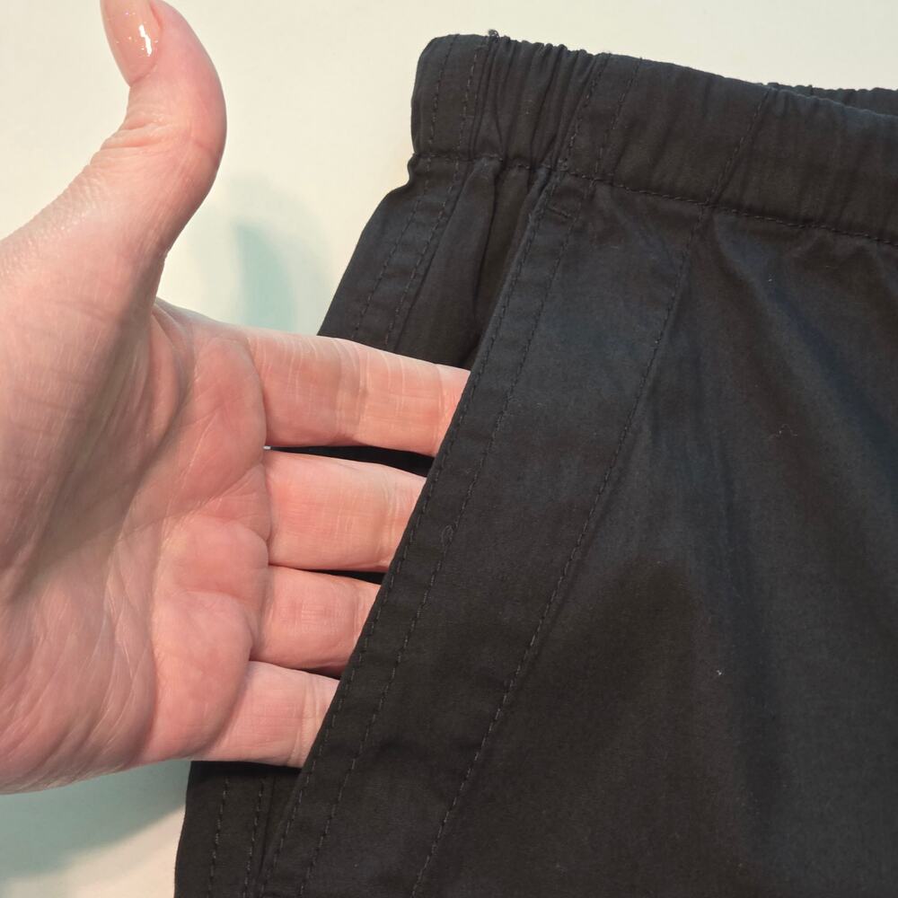 Madewell Pullon Barrel Leg Utility Pants Poplin Cotton Womens XXS/S Black NWT - Picture 6 of 10